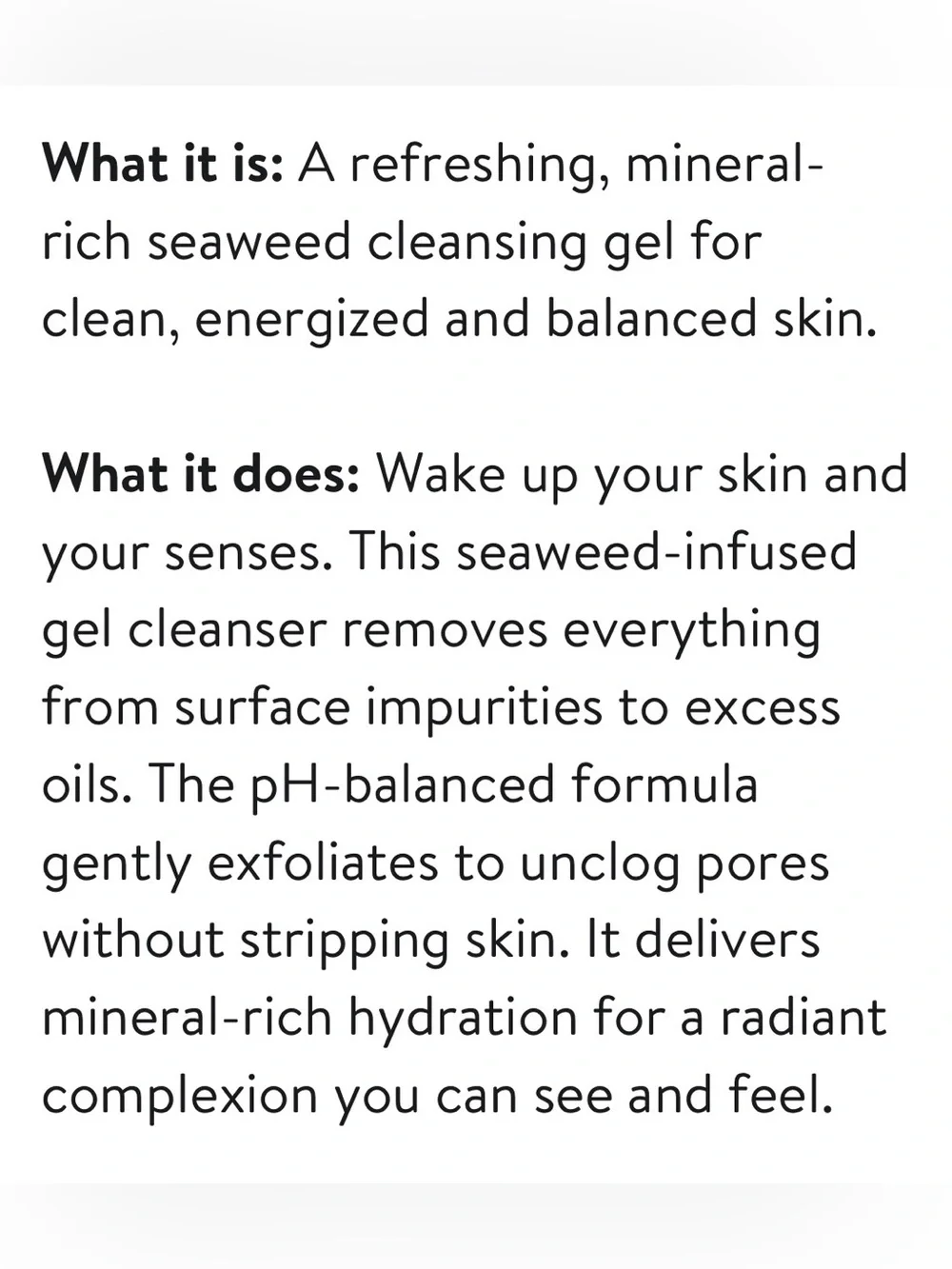 OSEA Ocean Cleanser & Seabiotic Water Cream (travel size)